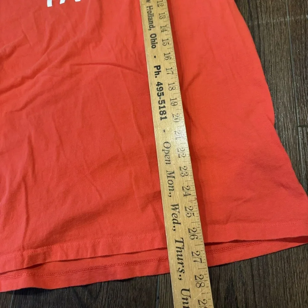 TNF The North Face Graphic T Shirt; Mens Size M; Red / Orange Color